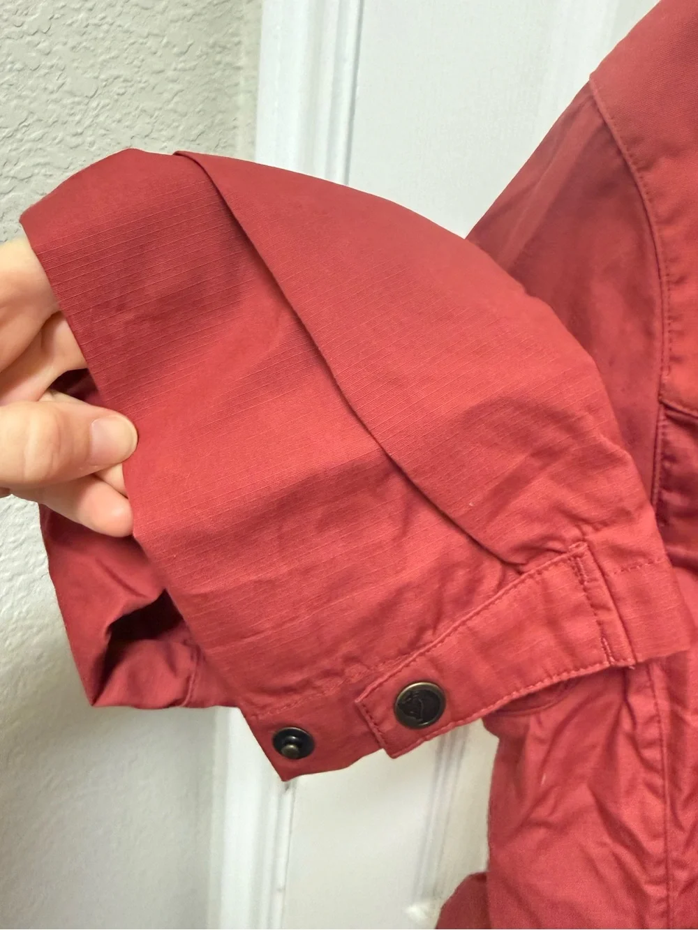 Fjallraven Red Lightweight Hooded Jacket
